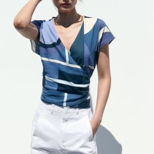 4/$20 NWT ZARA linen blend top size S